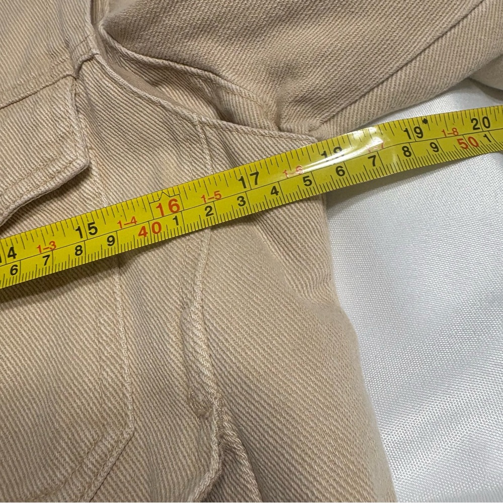 Blank NYC denim jacket in a beige/tan color size S - Picture 5 of 10